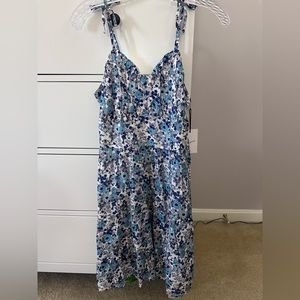 flower print mini dress